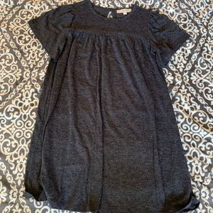 Loft babydoll dress, grey sz M